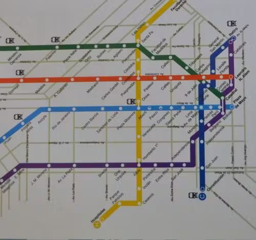 Foto do produto Mapa do Metrô